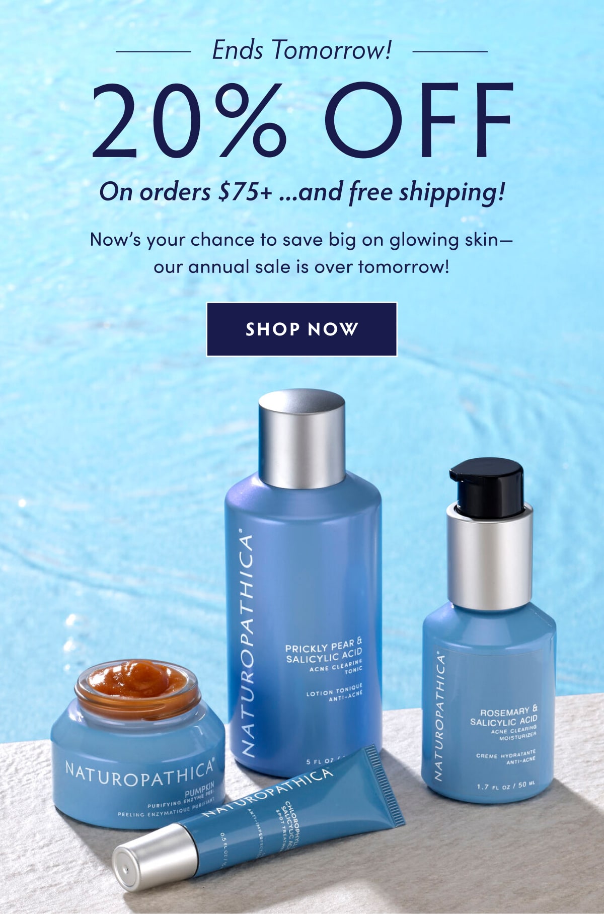 20% OFF SITEWIDE | Now’s your chance to save big on glowing skin—our annual sale is over tomorrow! SHOP NOW