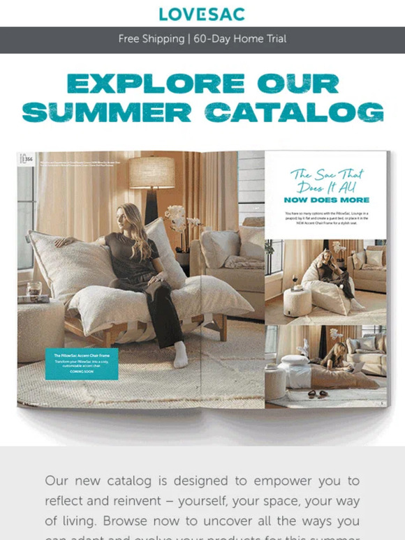 LoveSac Our NEW Summer Catalog is Here. Milled