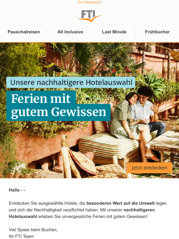 ☼ Unsere nachhaltigere Hotelauswahl - Ferien mit gutem Gewissen ☼