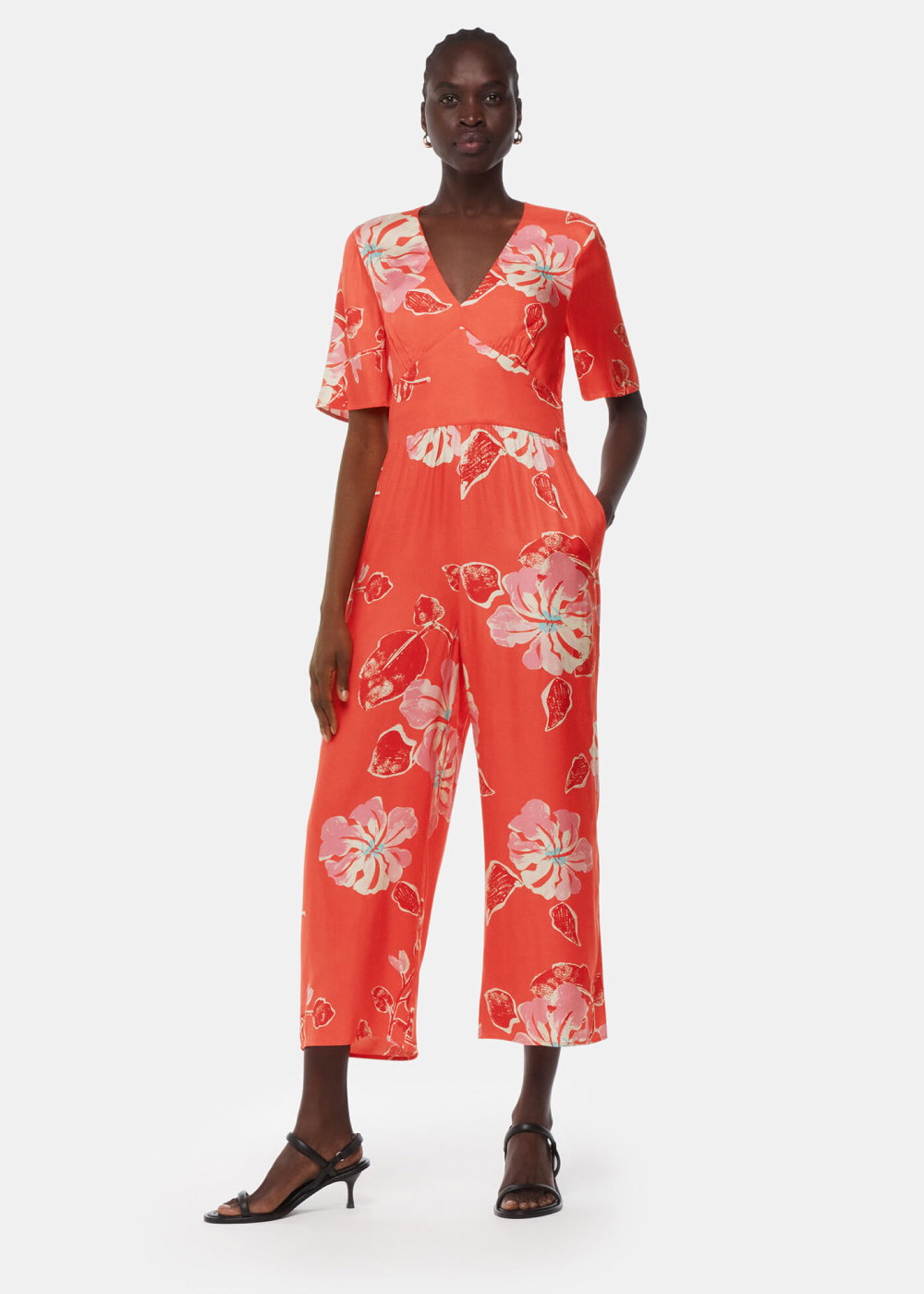 Hibiscus Print Aimee Jumpsuit