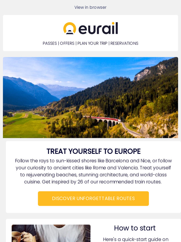 Follow your curiosity with Eurail 🚂