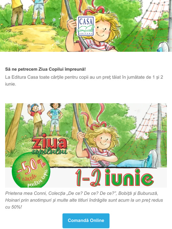 Ziua copilului cu reduceri de 50%