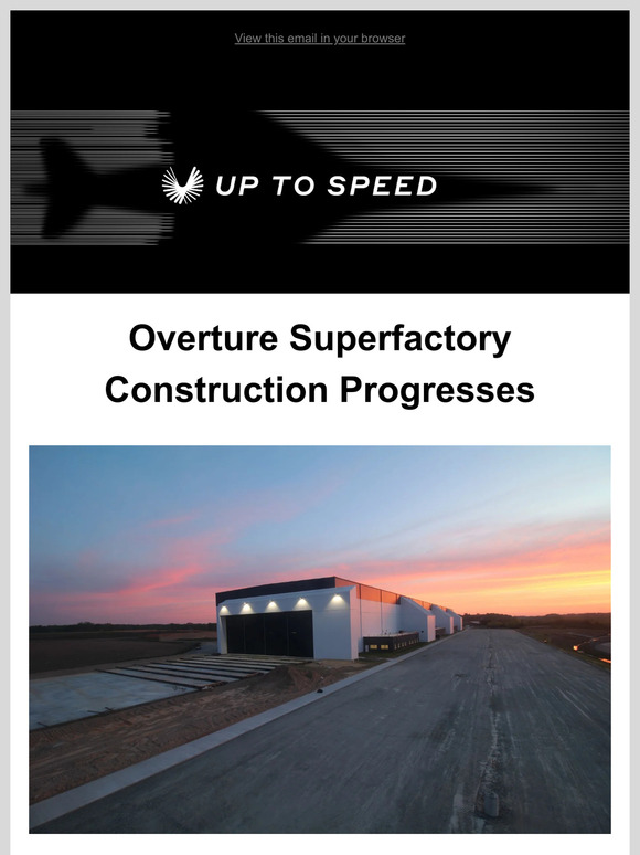Overture Superfactory update, Mike Bannister at FIA, supersonic sports, and more