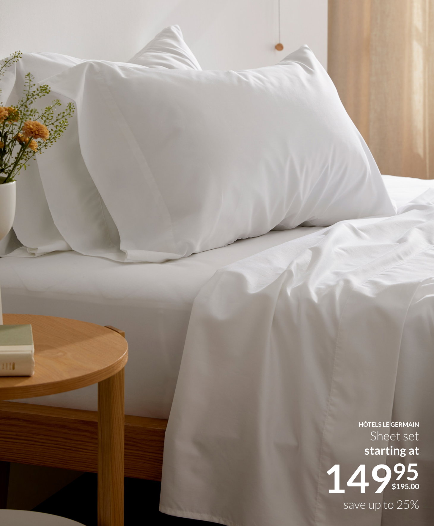 Hotels le germain sheet set on promo starting at $149.95 save up to 25%