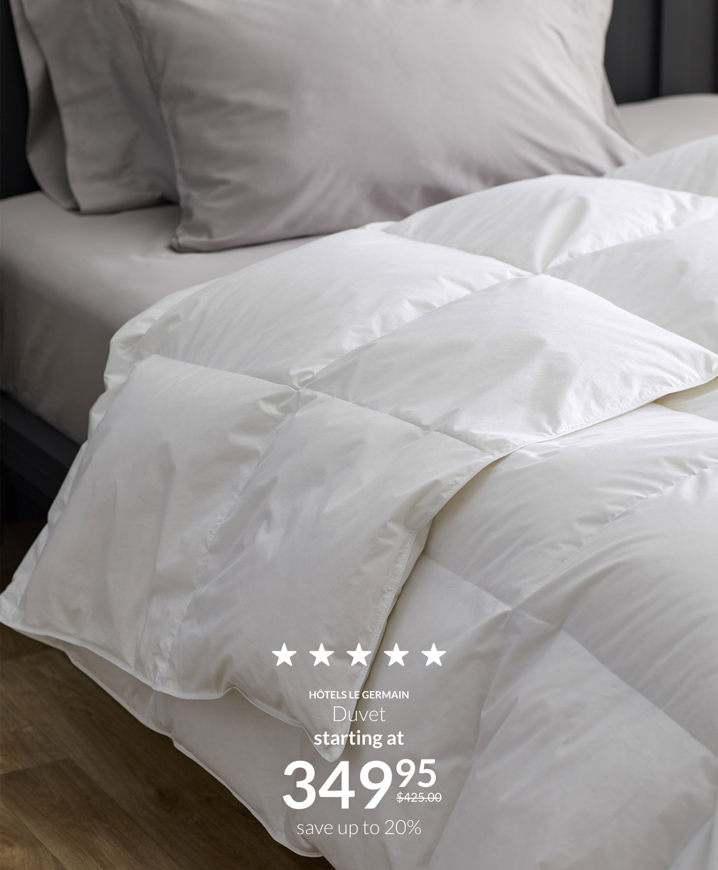 Hotels le germain duvet on promo starting at $349.95 save up to 20%