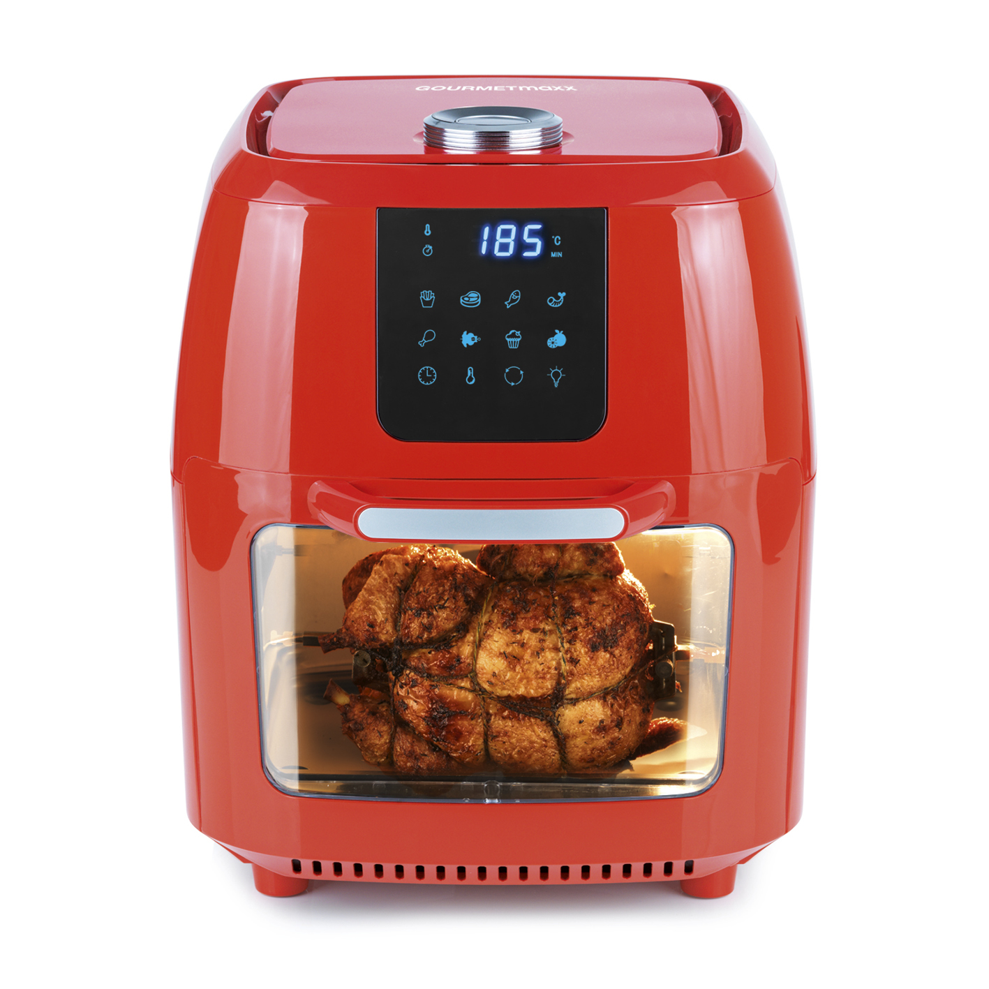 GOURMETmaxx Heißluft-Fritteuse Digital - 9in1 - 1800 Watt - rot