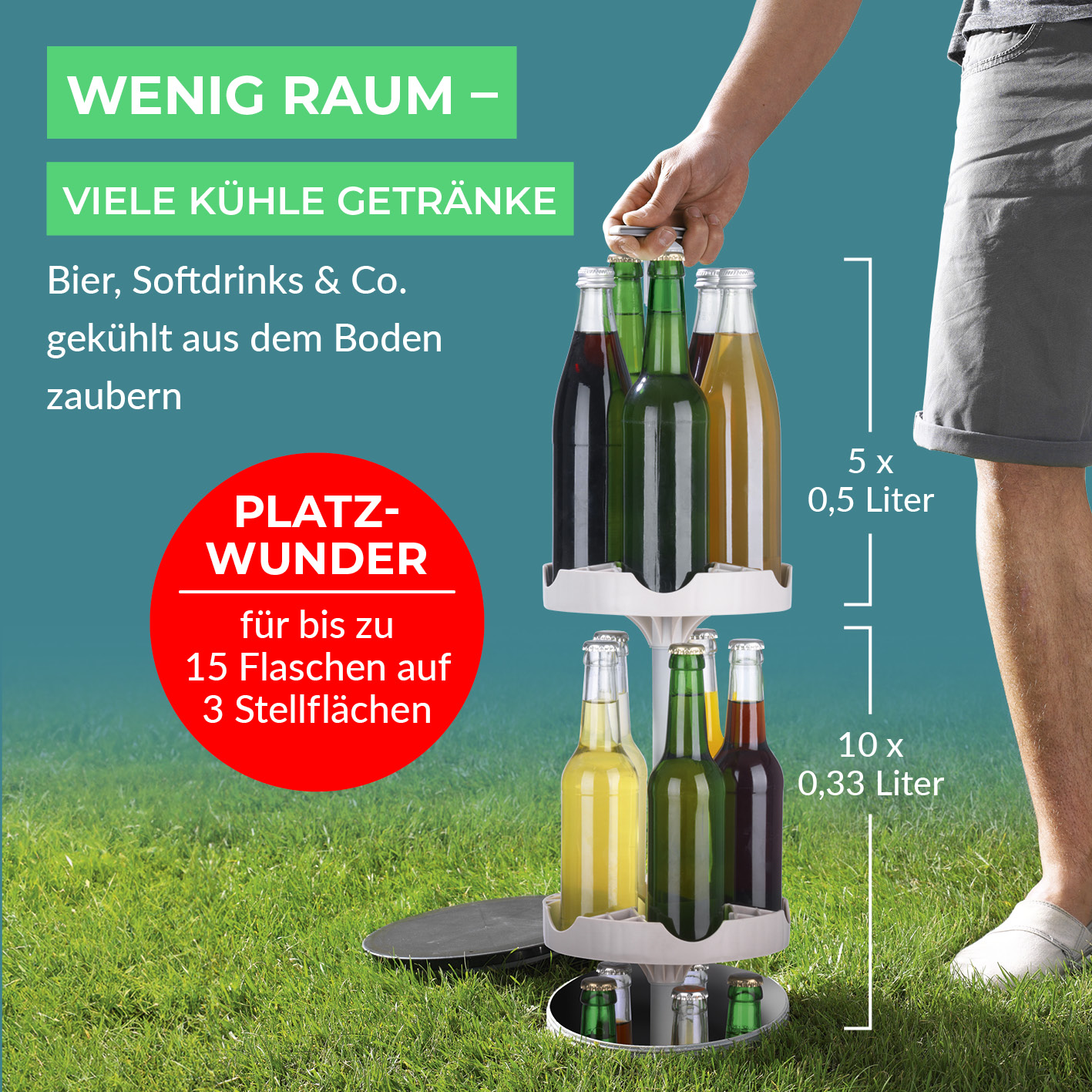 EASYmaxx Outdoor-Flaschenkühler