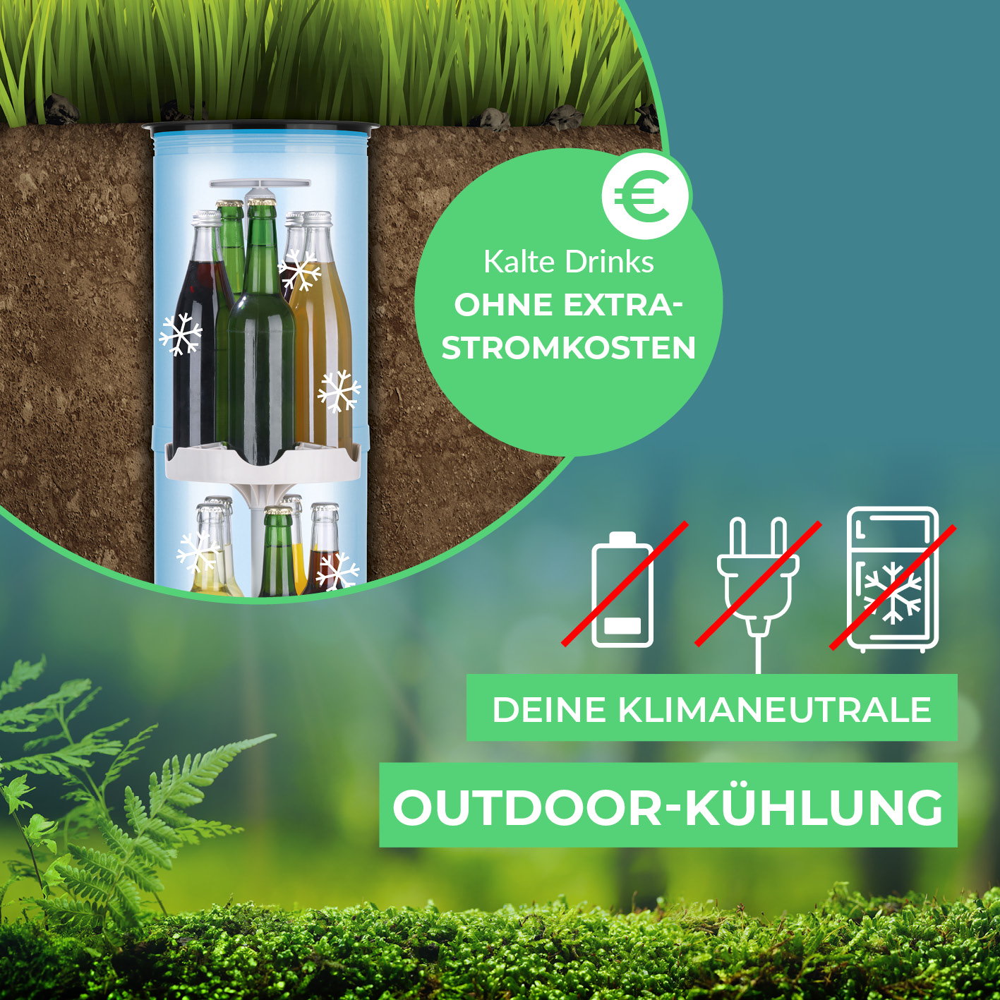 EASYmaxx Outdoor-Flaschenkühler