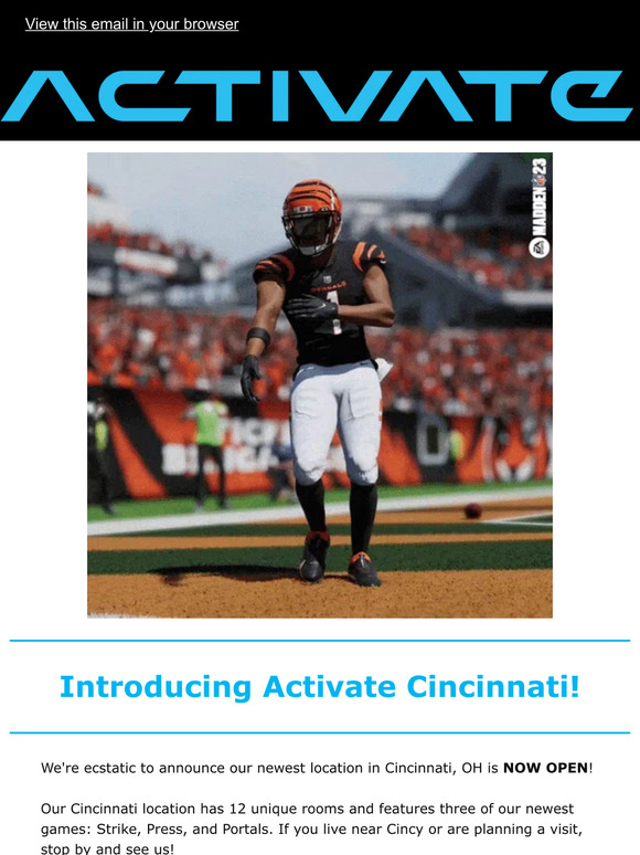 Activate Cincinnati is Now Open: It's Game Time! 🎲