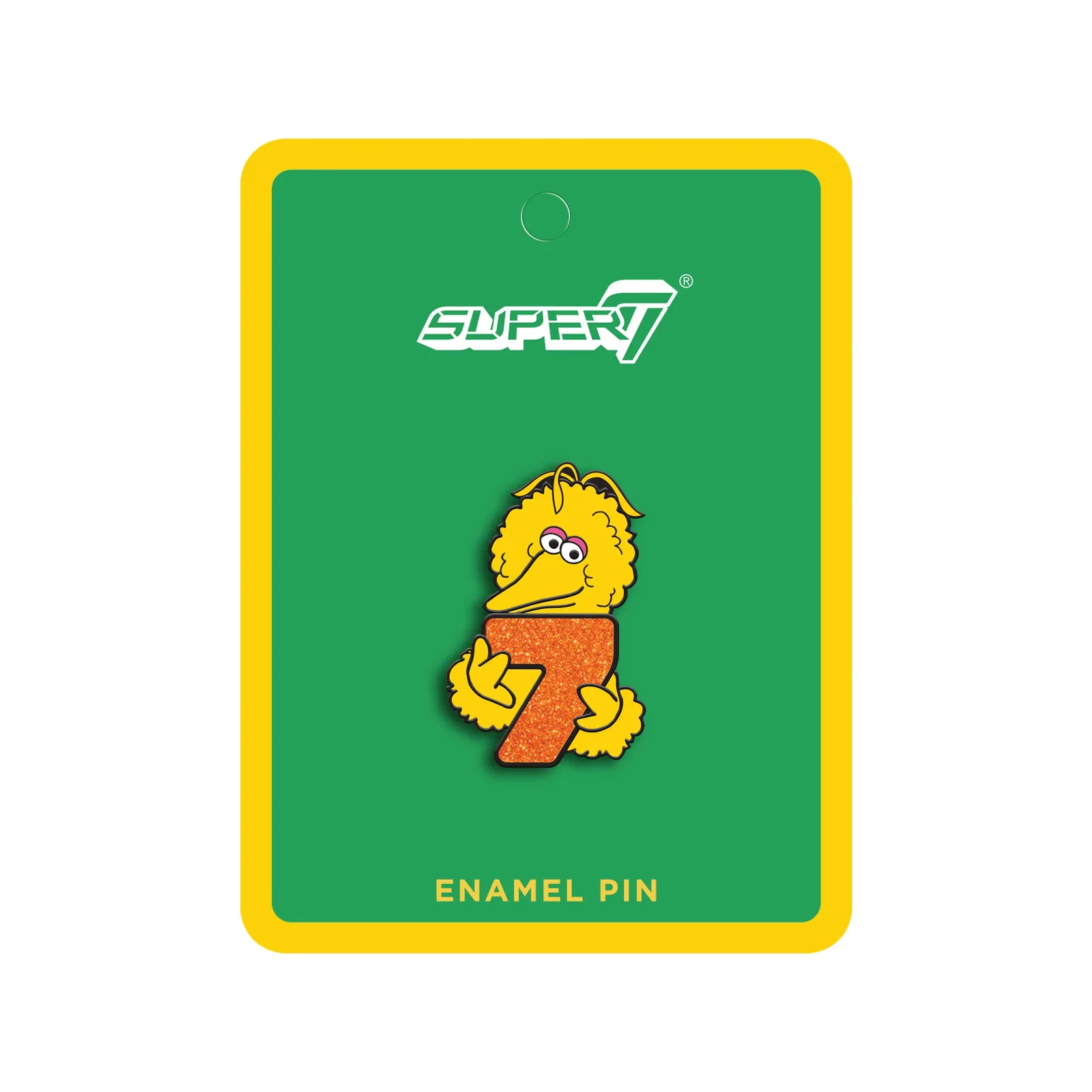 Image of Sesame Street Enamel Pin - Big Bird x Super7