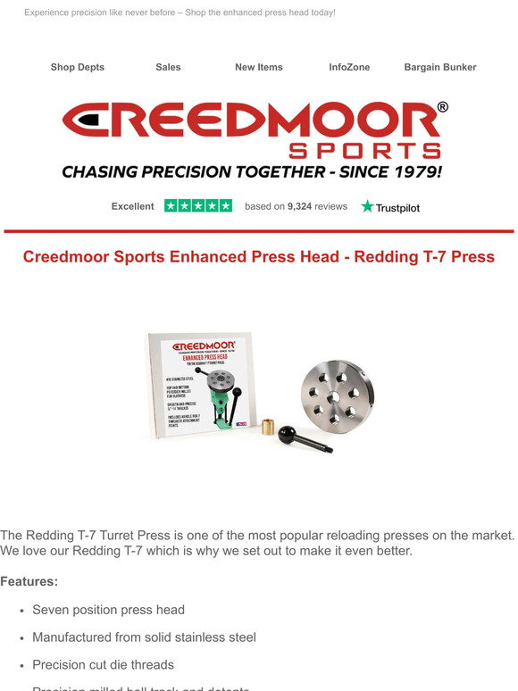 Creedmoor Sports: Upgrade Your Reloading: Get the Creedmoor Enhanced ...