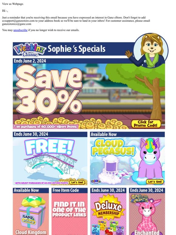 30% off eStore Points!