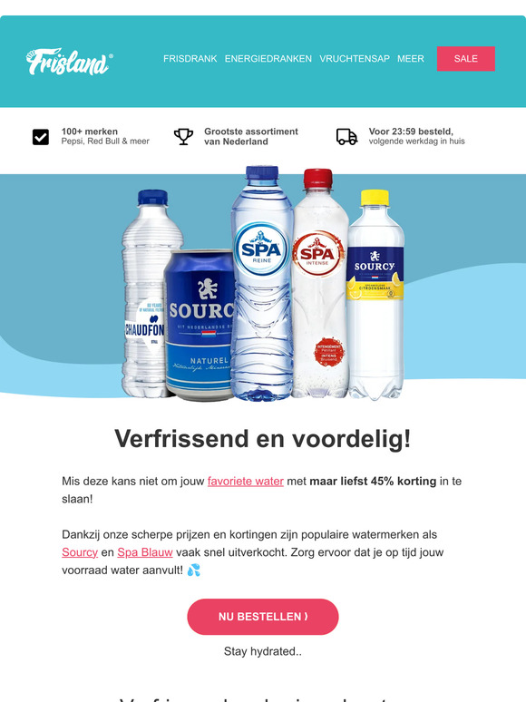 💙 Jouw favoriete water met 45% KORTING!