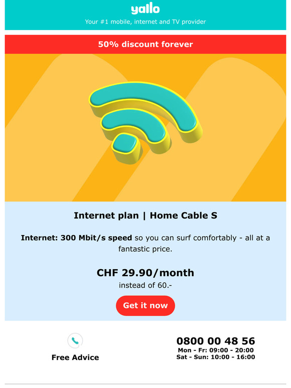 🌐 Only 29.90/month for Internet at home
