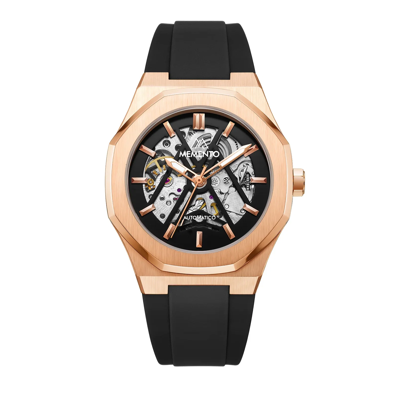 Image of Orologio MEMENTO Oro Rose/Silicone