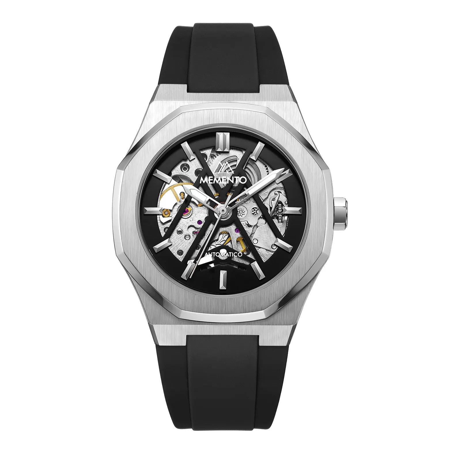 Image of Orologio MEMENTO Argento/Silicone l