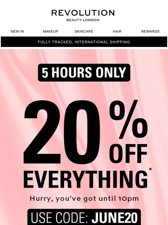 20% off until 10PM 🎉