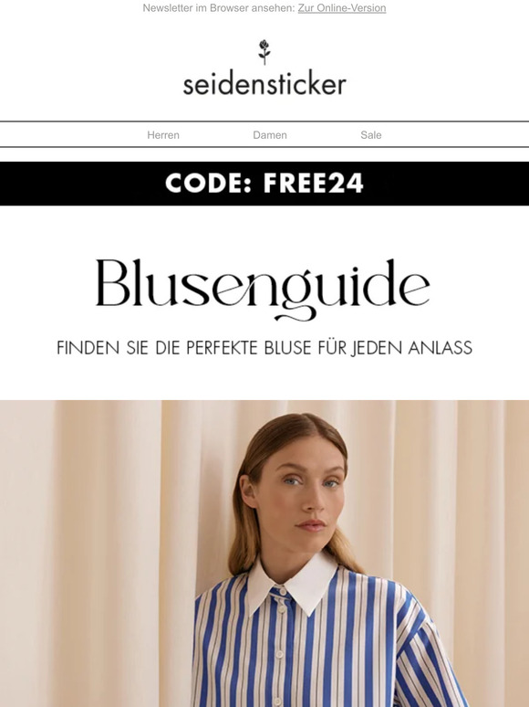 Last chance: Gratis Versand // Unser Blusen Guide