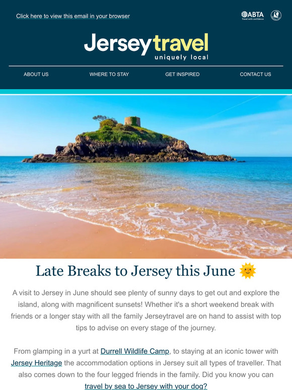 Last Minute Breaks to Jersey this June!
