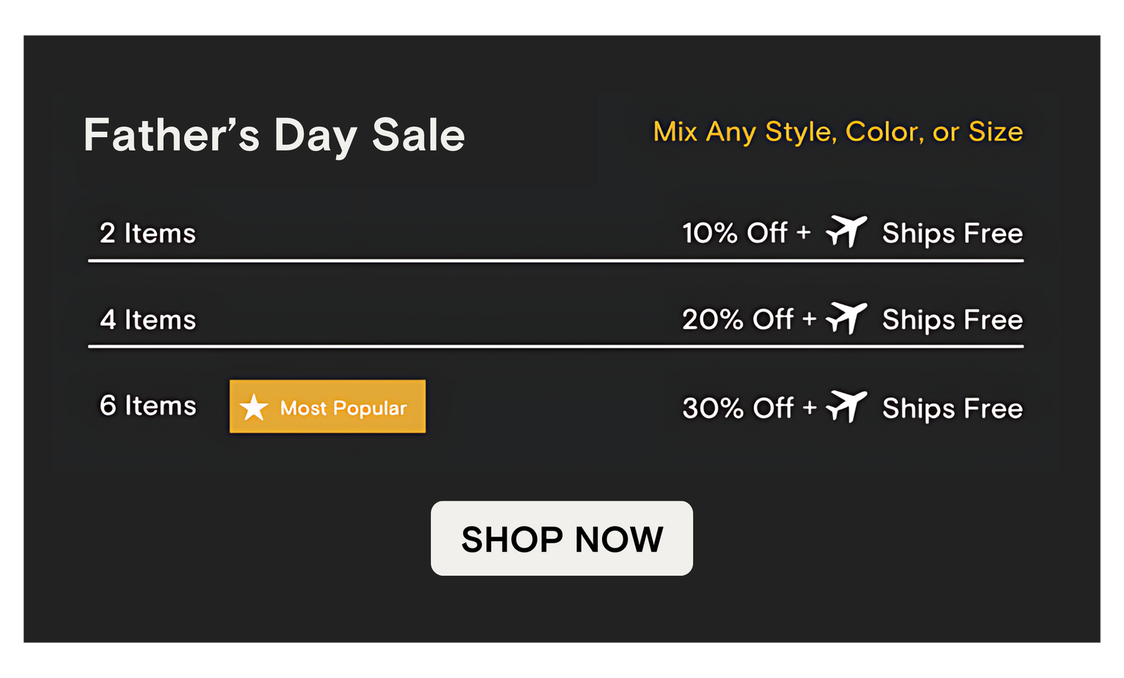 Father's Day Sale