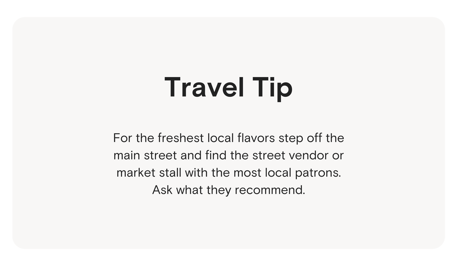 Travel Tip