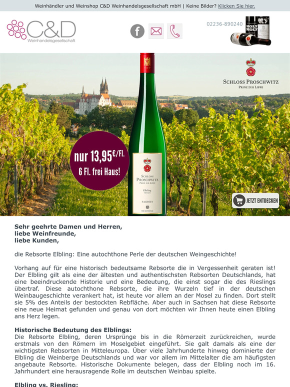Historisch bedeutsam -> Elbling – Schloss Proschwitz