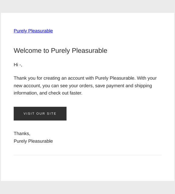 Welcome to Purely Pleasurable