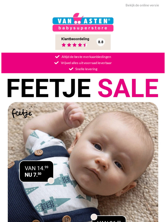 FEETJE 50% KORTING