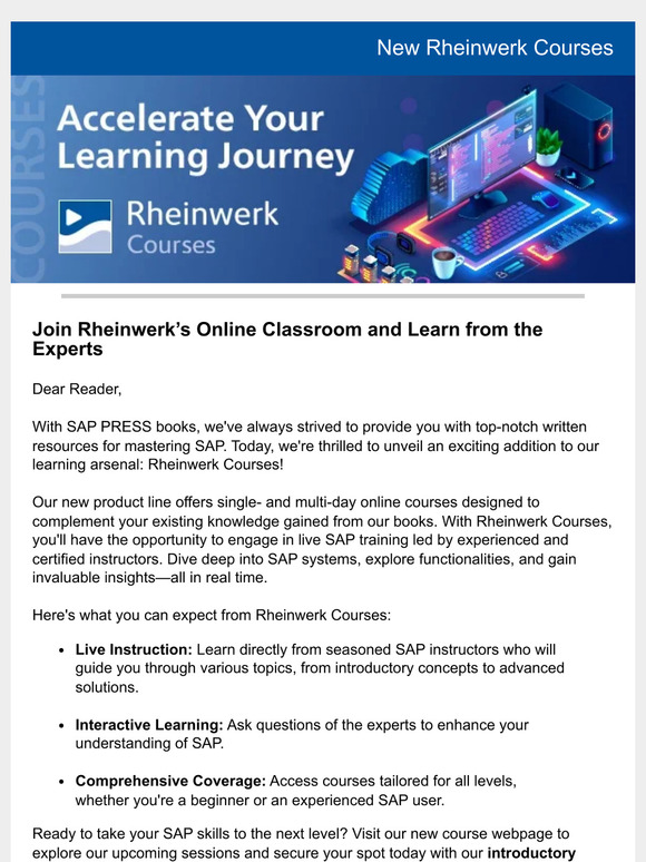 SAP Press: Transform Your SAP Skills with New Live Online Classes ...