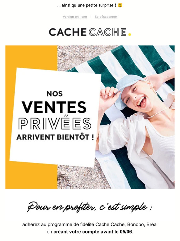 Nos Ventes Privées vous tendent les bras…