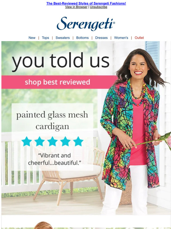 Serengeti Catalog ⭐⭐⭐⭐⭐ CustomerApproved Fashions You'll Love Shop