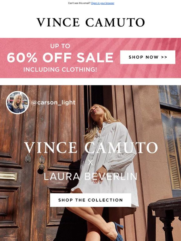 A Must See: Vince Camuto x Laura Beverlin💕