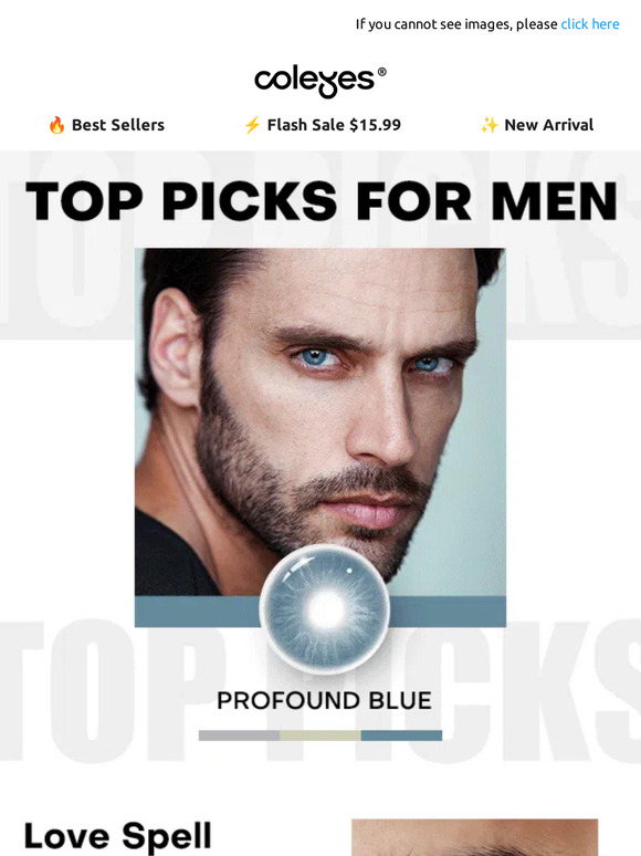 👓 Men's Edition: Stylish Contact Lenses for Him!