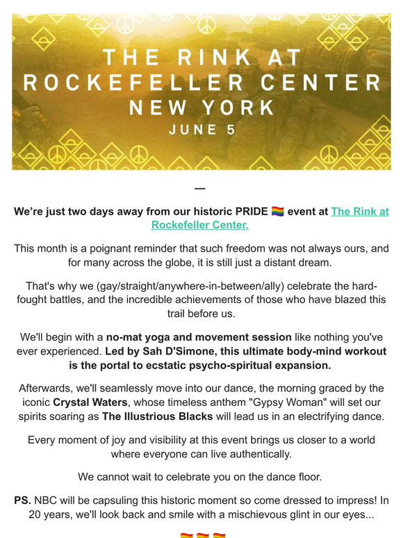 Last Tix @ Rock Center — WEDNESDAY 🦄