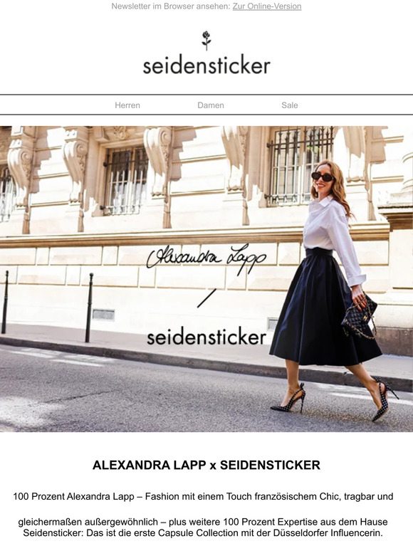 Alexandra Lapp x Seidensticker: Fashion mit französischem Chic