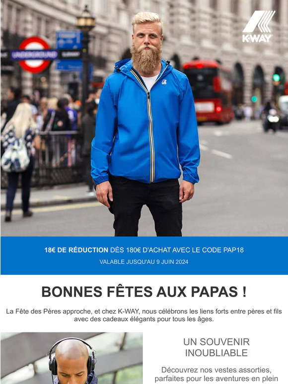 "Fête des Pères avec K-WAY : Style et Complicité Père-Fils !