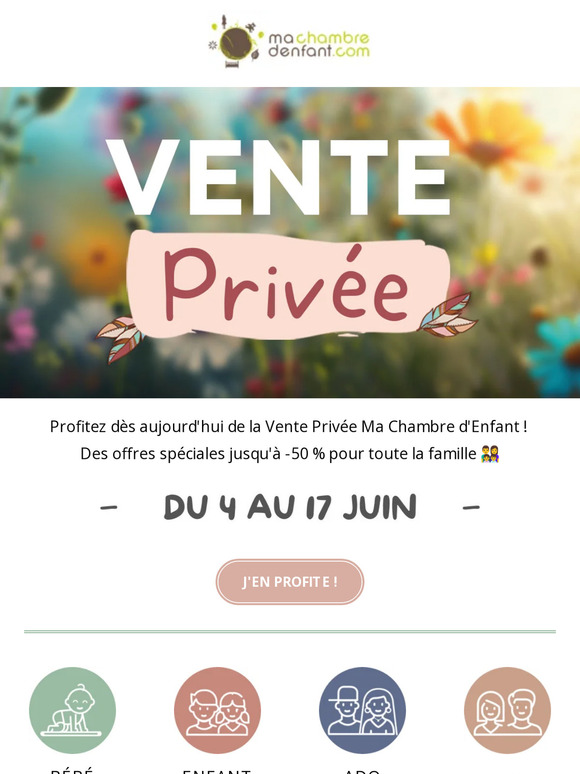 Vente Privée jusqu'à -50 % : C'est parti 🏃