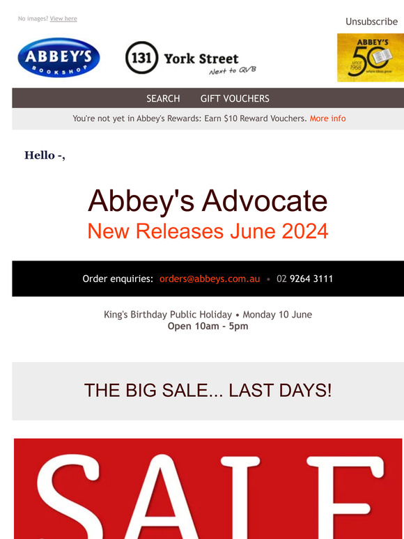 New Release Books • JUNE 2024 • SALE Ends Sunday