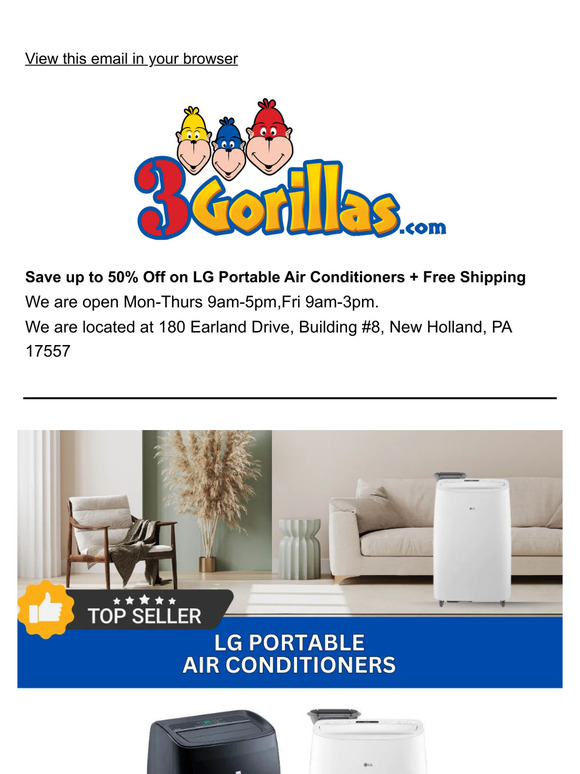 Shop the Bestselling LG Portable Air Conditioners❄️