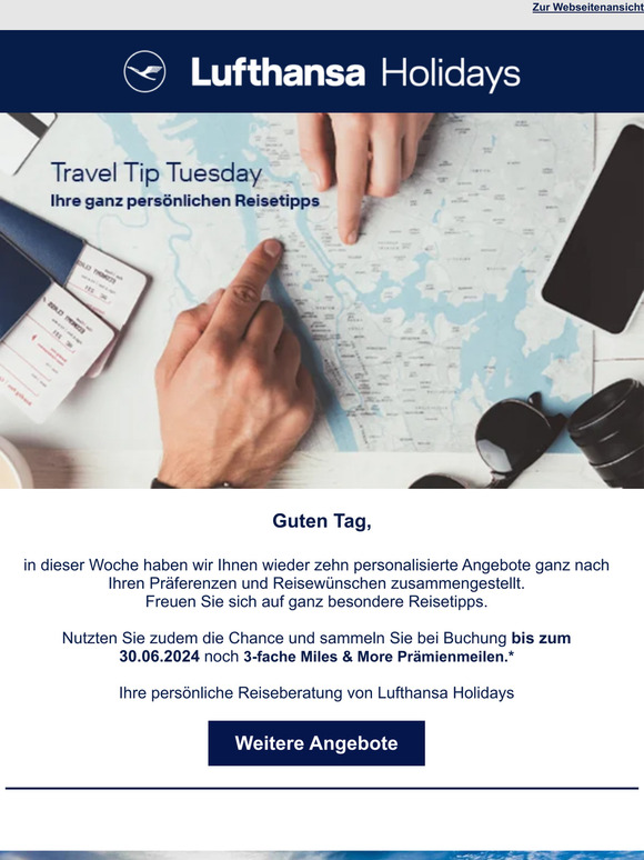 Travel Tip Tuesday – Ihre ganz persönlichen Reisetipps von Lufthansa Holidays