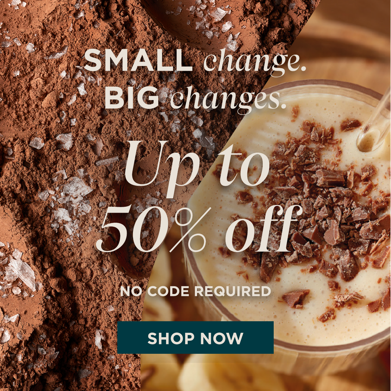 Up to 50% off RRP, no code required