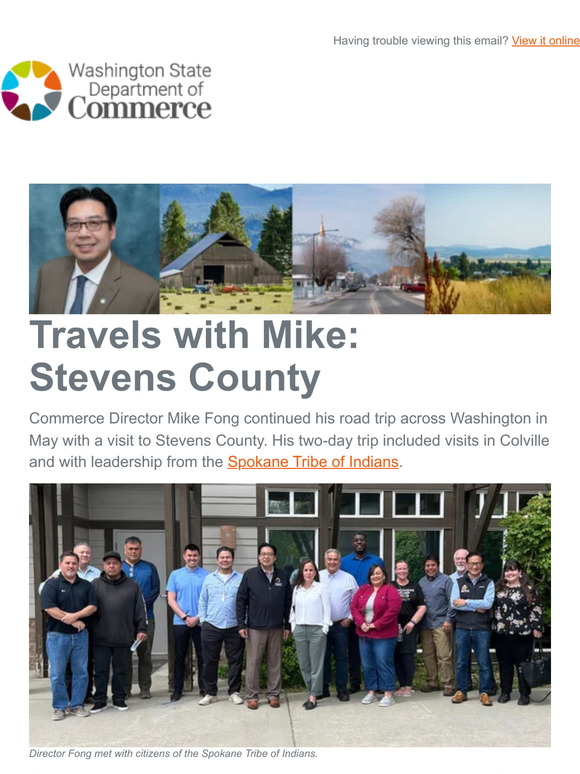 Commerce Director visits Stevens County