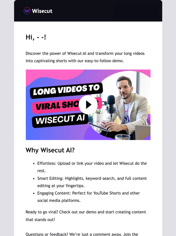 Wisecut AI Video Tutorial | Turn Your Long Videos into Viral Shorts | Step by Step