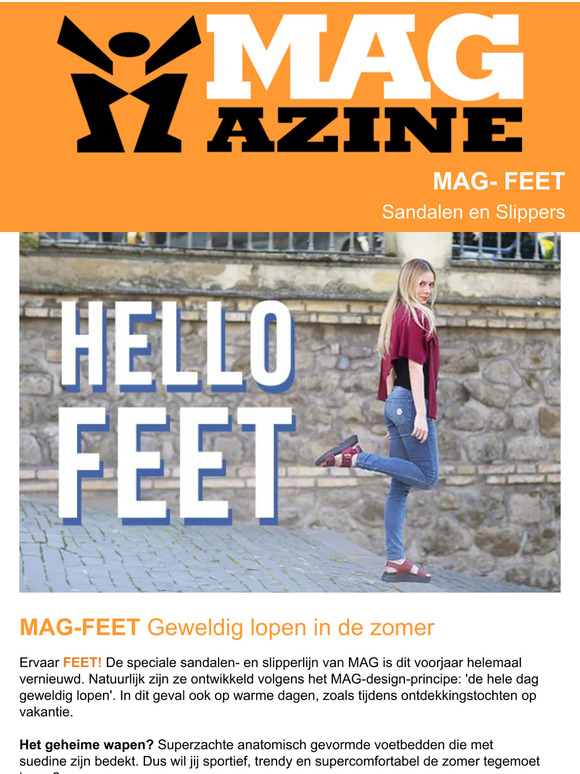 ☀️ Ervaar/Experience MAG FEET sandalen/sandals ☀️