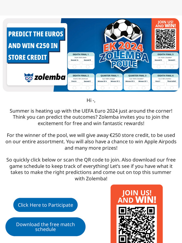Predict the Euros 2024 and Win Big with Zolemba!