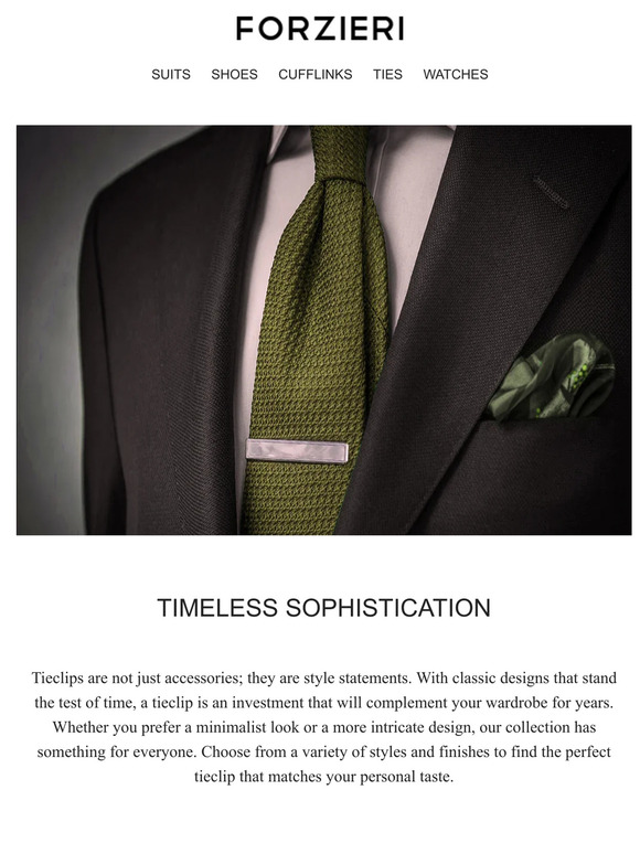 👔 Enhance Your Style with Forzieri Tieclips