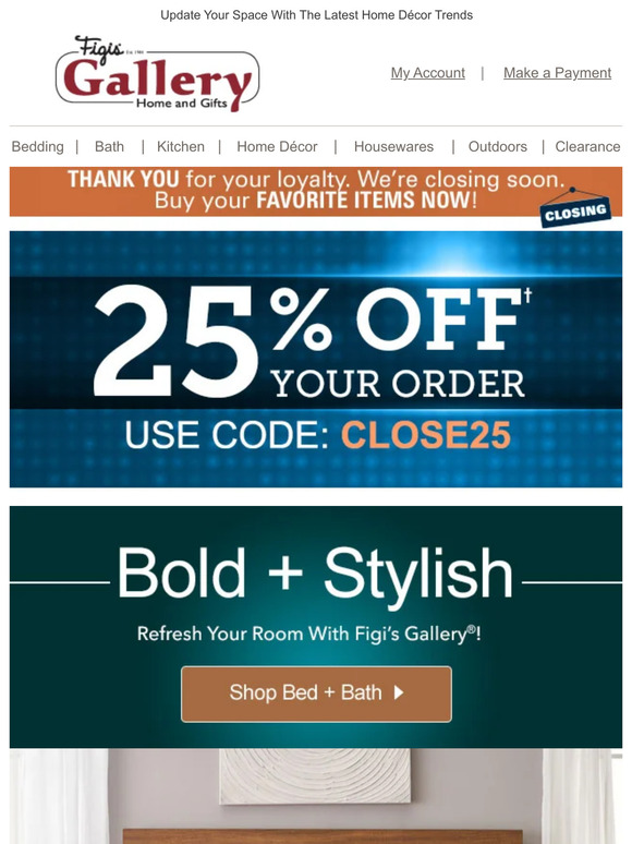 Your New Bed & Bath Décor Is 20% Off!