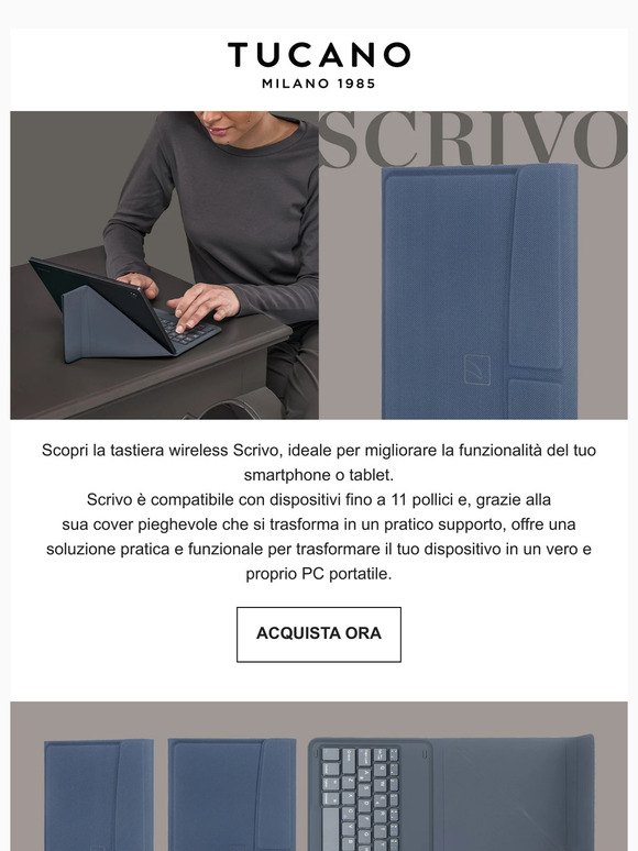 Tucano - Scopri la versatilità della tastiera wireless Scrivo