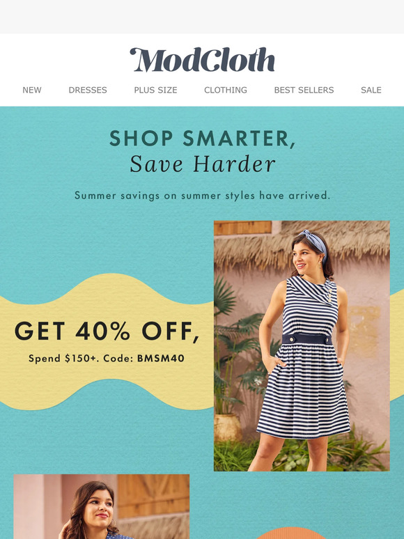 Modcloth Email Newsletters Shop Sales, Discounts, and Coupon Codes