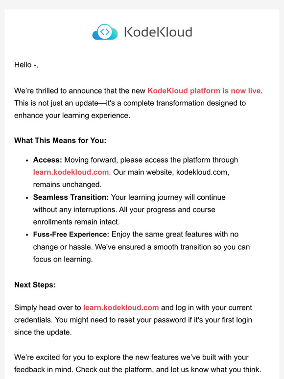 KodeKloud: The New KodeKloud Platform is Here | Milled